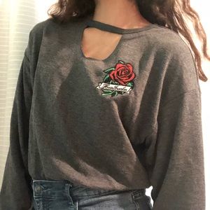 Cut-out sweater